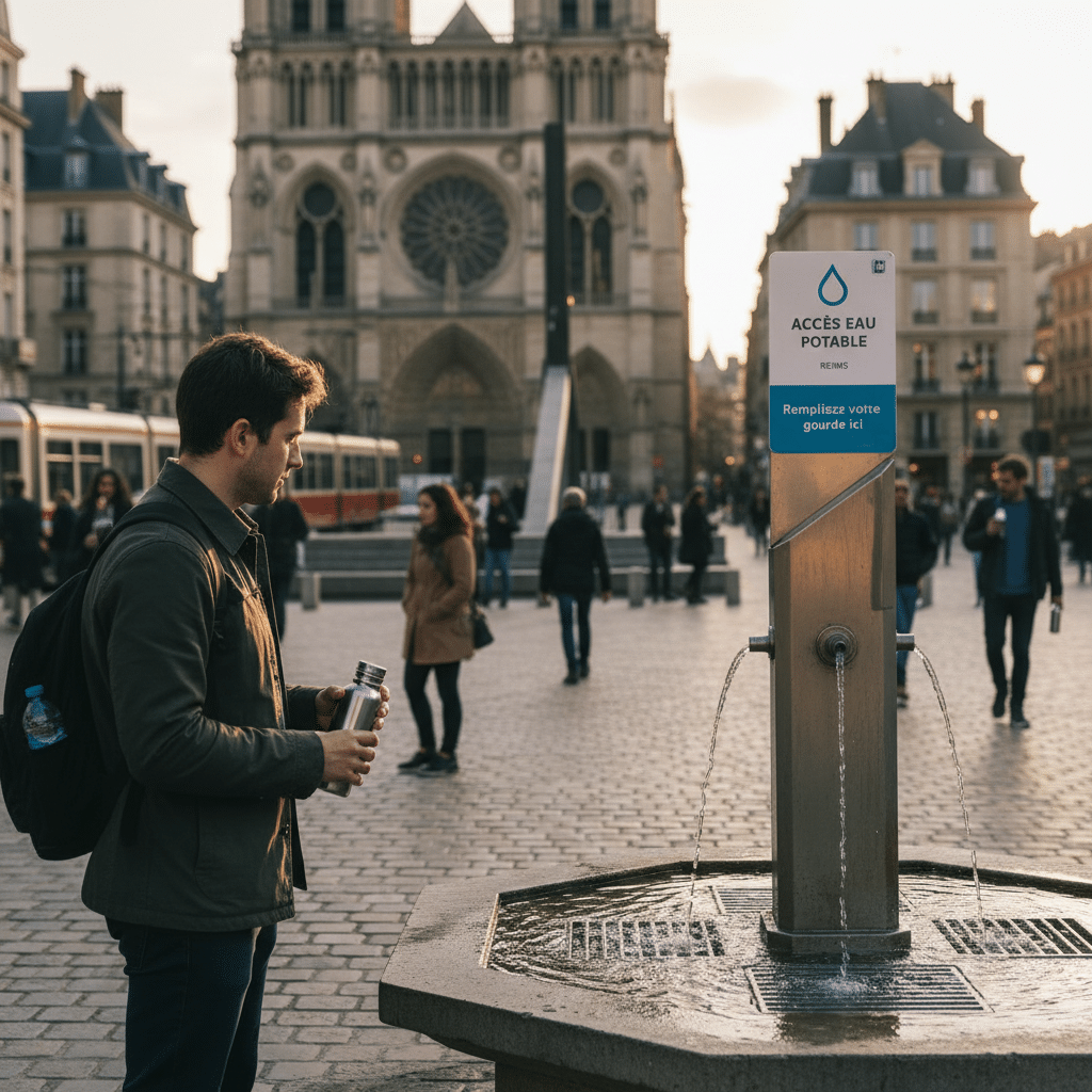 Où Remplir Sa Gourde à Reims, tous les accès à l’eau