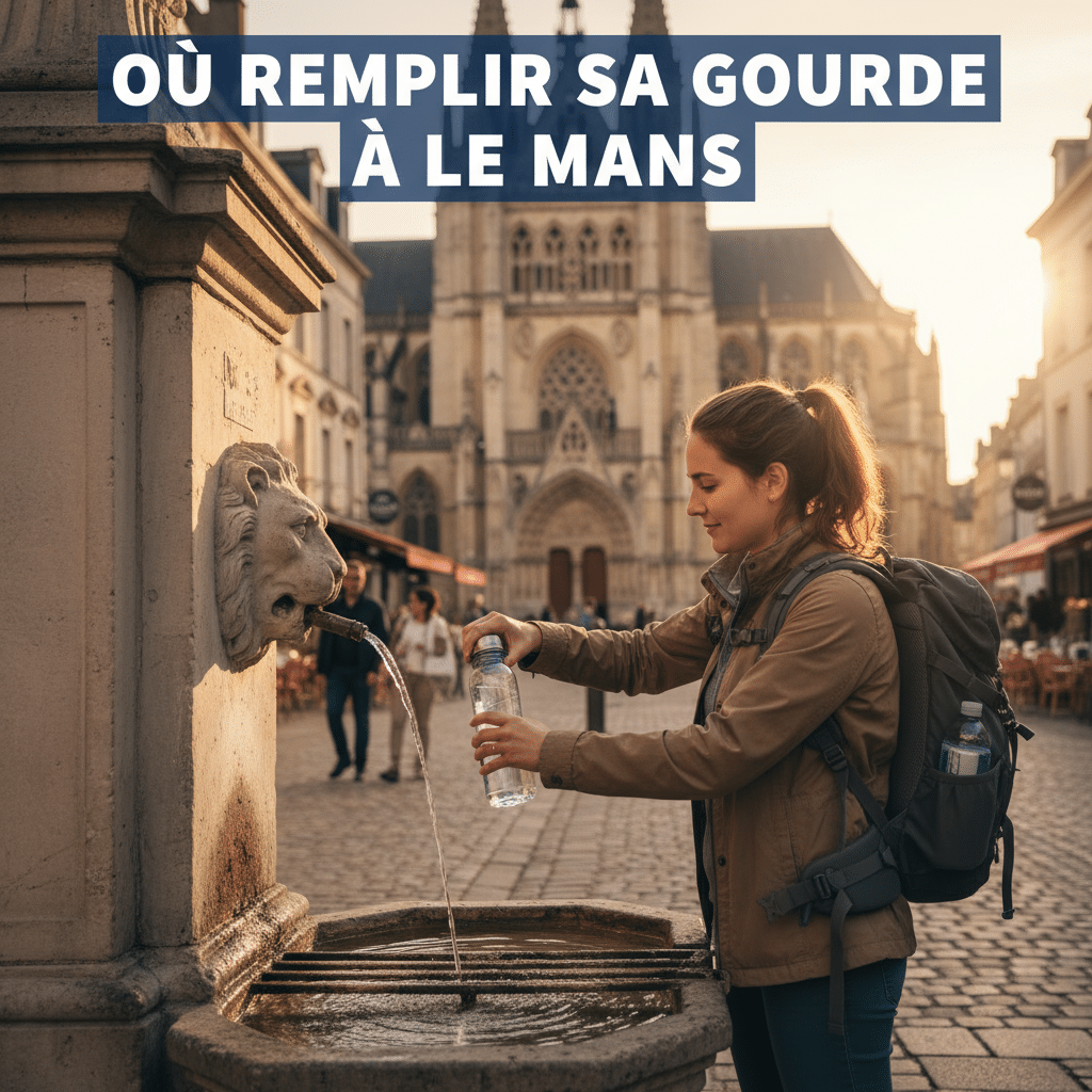 Où Remplir Sa Gourde au Mans, tous les points d’eau