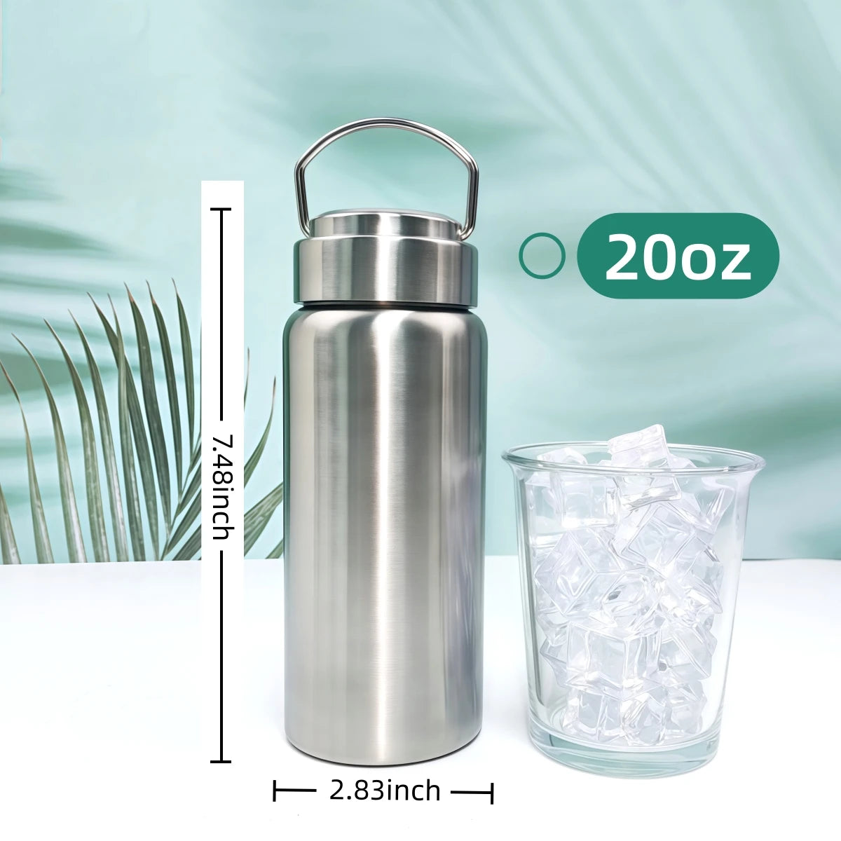 Gourde de vélo en inox 450 ml à 1,5 L — 600ml