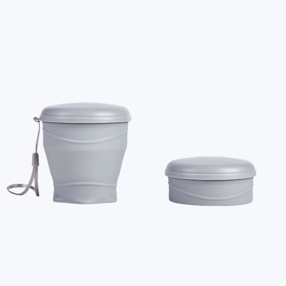 Gourde en silicone 180 ml — Gris