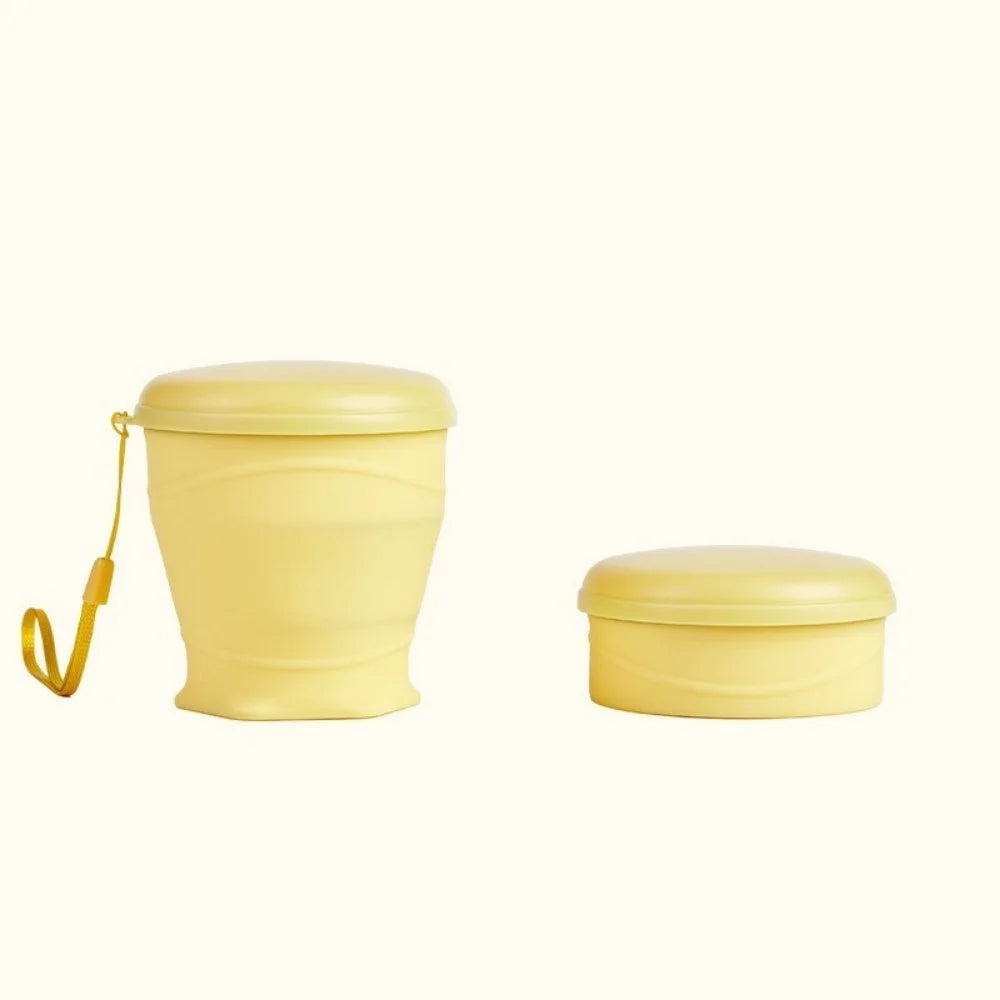 Gourde en silicone 180 ml — Jaune
