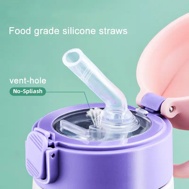 Gourde enfant Thermos avec Paille intégré