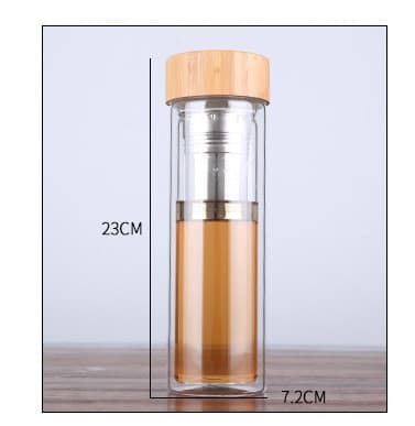Gourde en verre - Double paroi
