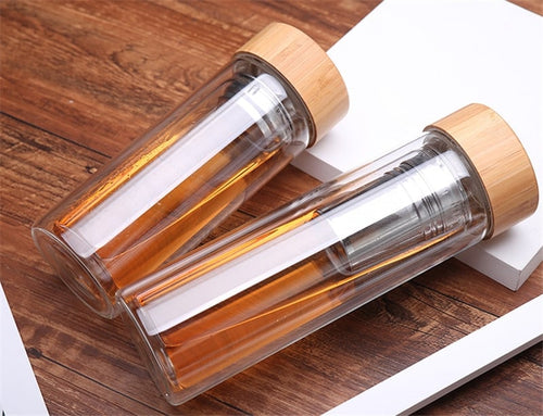 Gourde en verre - Double paroi