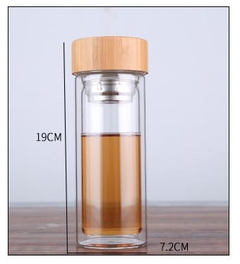 Gourde en verre - Double paroi