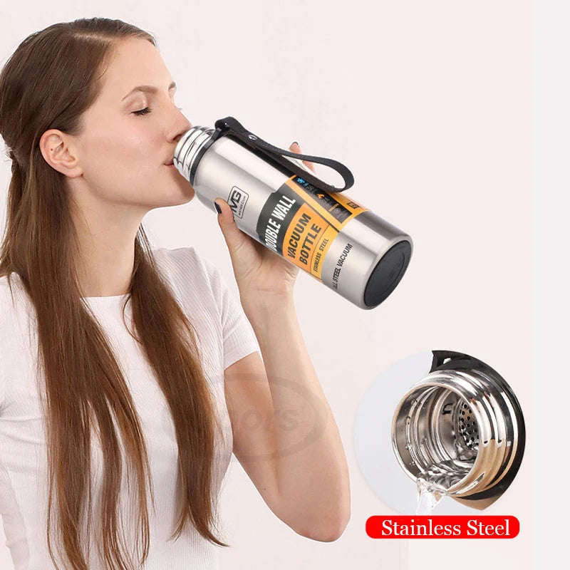 Gourde en inox 500 ml à 1,5 L isotherme