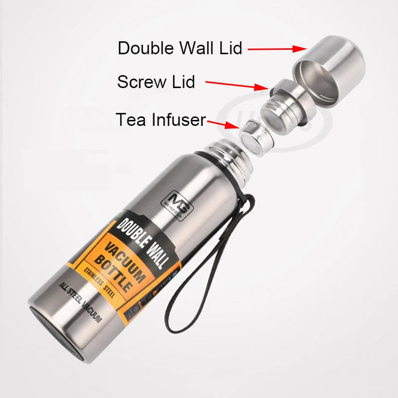 Gourde en inox 500 ml à 1,5 L isotherme