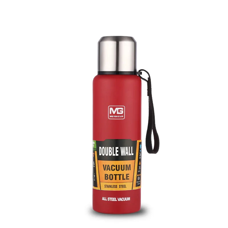 Gourde en inox 500 ml à 1,5 L isotherme — 750 ml Rouge