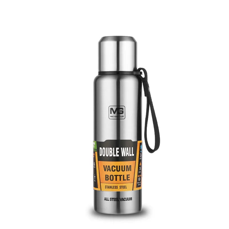 Gourde en inox 500 ml à 1,5 L isotherme — 1,5 L Argent