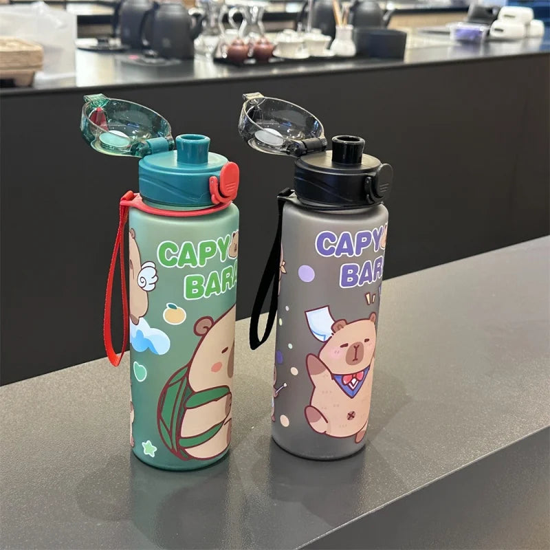 Gourde enfant en plastique sans BPA 750 ml à paille