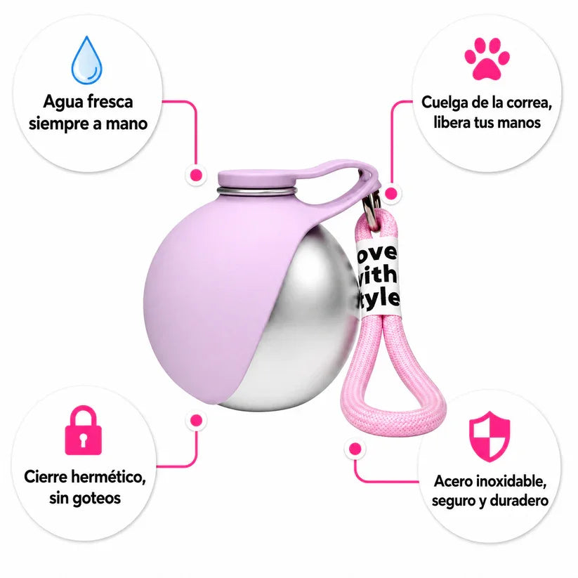 Gourde pour chien en inox