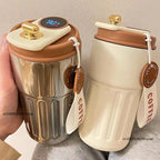 Gourde à café en inox 450 ml à affichage de température — 6 coloris