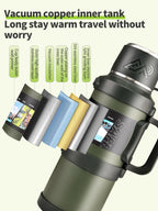 Gourde en inox 1,3 L à 4 L isotherme