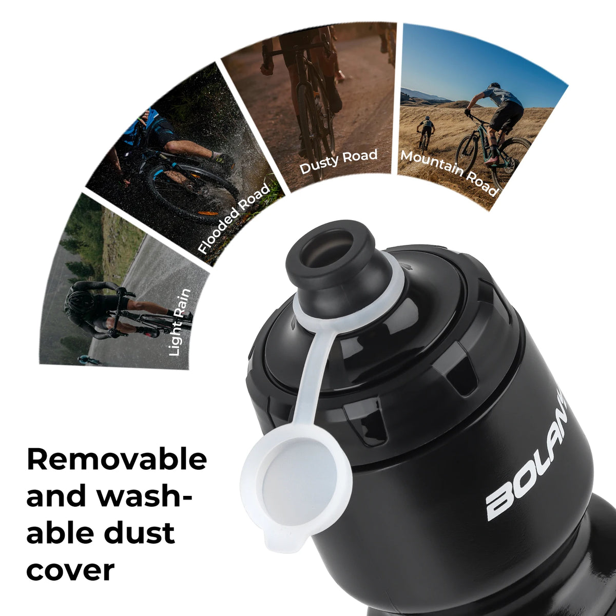 Gourde de vélo en plastique sans BPA 750 ml