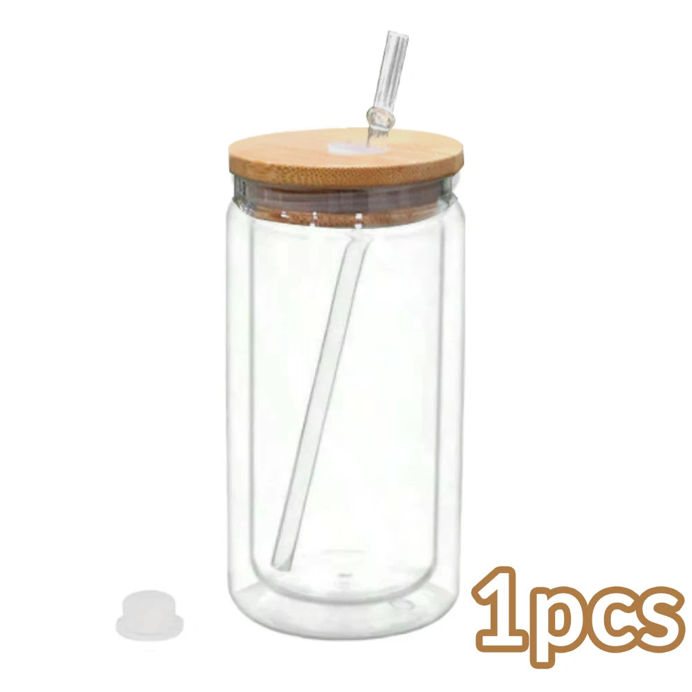 Gourde en plastique sans BPA 470 ml — Bamboo 1pc