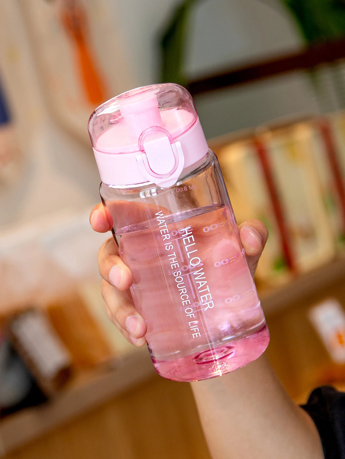 Gourde en plastique sans BPA 180 ml à 550 ml avec filtre — Rose