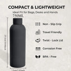 Gourde de sport en inox 500 ml à 750 ml isotherme