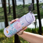 Gourde enfant en silicone 750 ml à paille