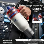 Gourde en inox 1,3 L à paille