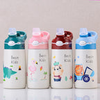 Gourde enfant en inox 400 ml à paille