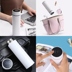 Gourde en inox 500 ml à affichage de température — 8 coloris