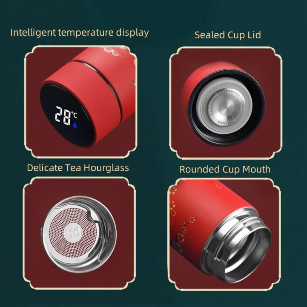 Gourde en inox 500 ml à affichage de température