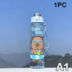Gourde enfant en plastique sans BPA 800 ml à paille — A1
