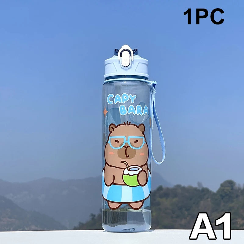 Gourde enfant en plastique sans BPA 800 ml à paille — A1