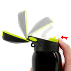 Gourde de vélo en inox 500 ml à paille