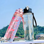 Gourde en plastique sans BPA 800 ml à paille