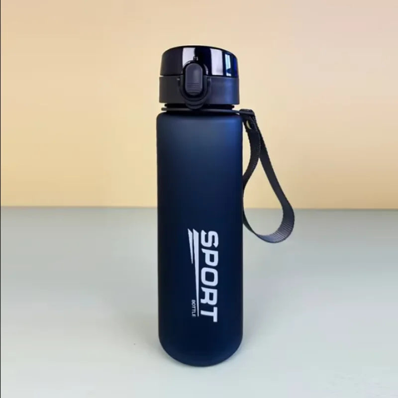 Gourde de sport en plastique sans BPA 400 ml à 560 ml — 560 ml Bleu foncé sport
