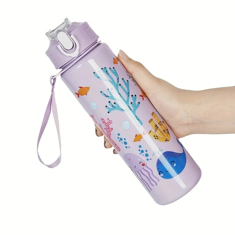 Gourde enfant en plastique sans BPA 680 ml à 750 ml — Violet