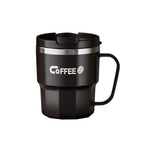 Gourde à café en inox 400 ml isotherme — Noir