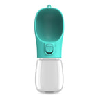 Gourde pour chien 300 ml à 550 ml anti-fuite — Turquoise 350 ml