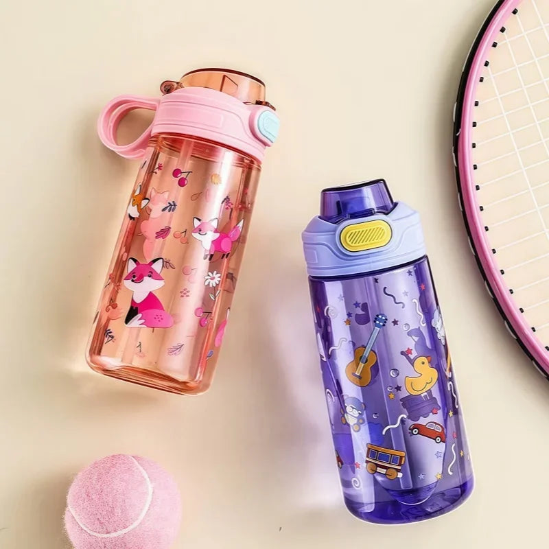 Gourde enfant 550 ml à paille