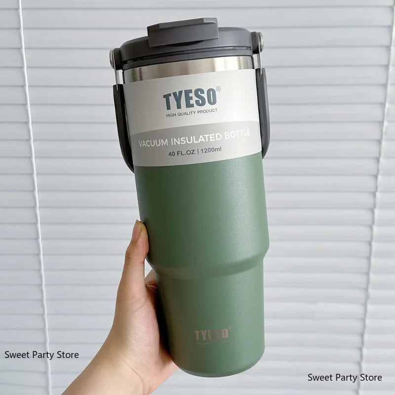 Gourde en inox 600 ml à 1,2 L isotherme — 900 ml Vert