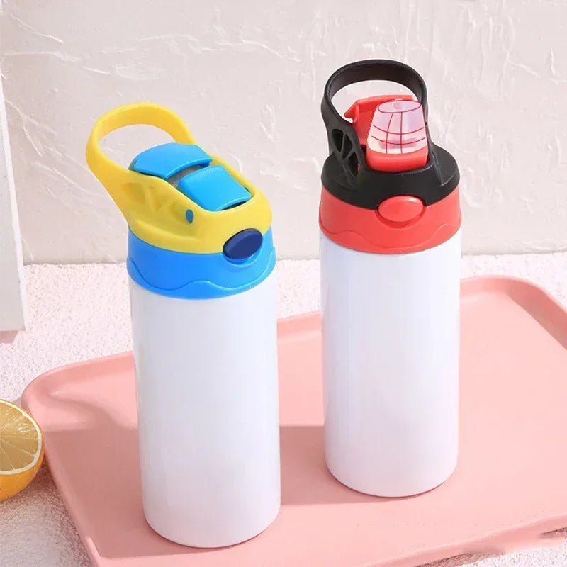 Gourde enfant en inox 350 ml à paille