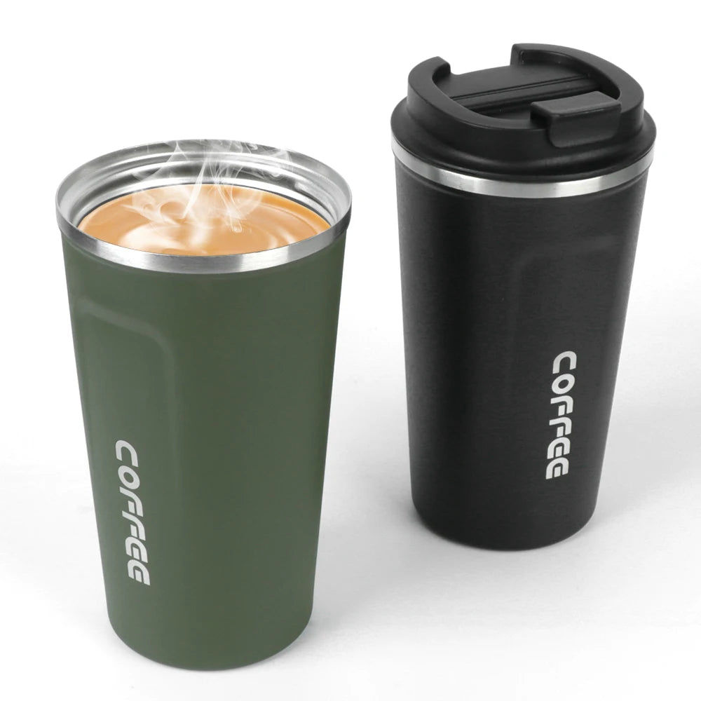 Gourde à café en inox 380 ml à 510 ml isotherme