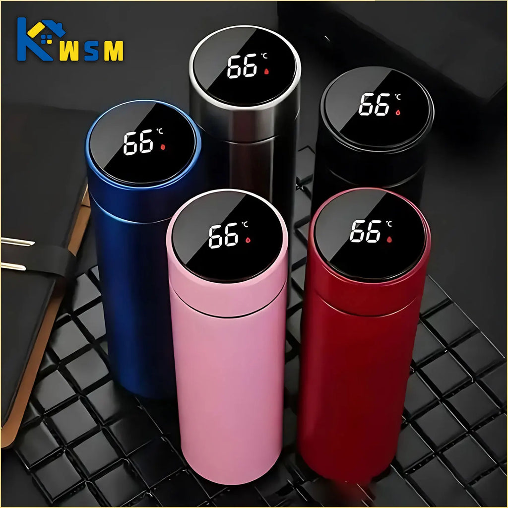 Gourde en inox 500 ml à affichage de température — 8 coloris