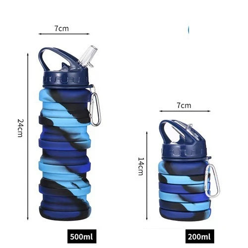 Gourde à café en silicone — Bleu