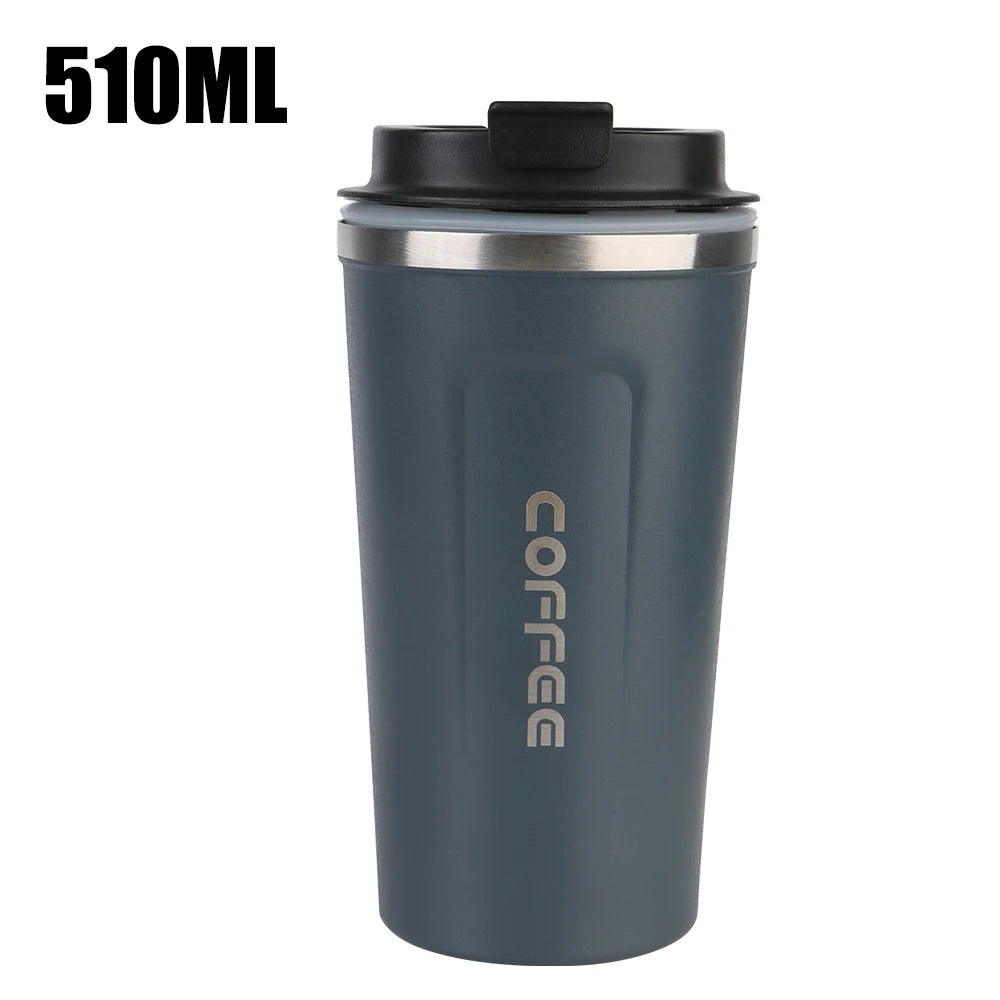 Gourde à café en inox 380 ml à 510 ml isotherme — Bleu