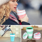 Gourde à café en silicone 350 ml à 500 ml