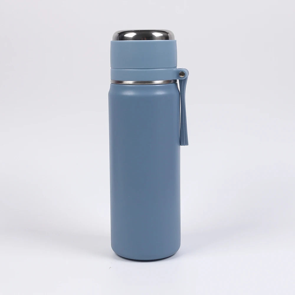 Gourde en inox 500 ml à 600 ml isotherme — 500 ml Bleu