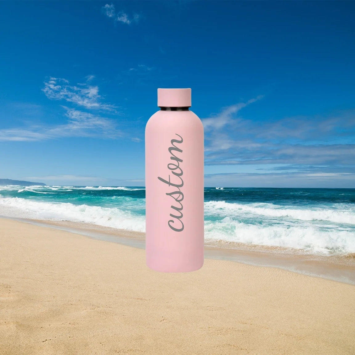 Gourde en inox 500 ml isotherme — Rose