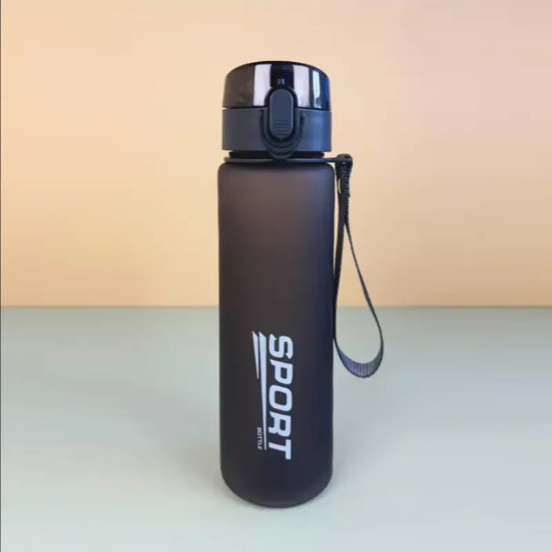 Gourde de sport en plastique sans BPA 400 ml à 560 ml — 560 ml Noir new sport
