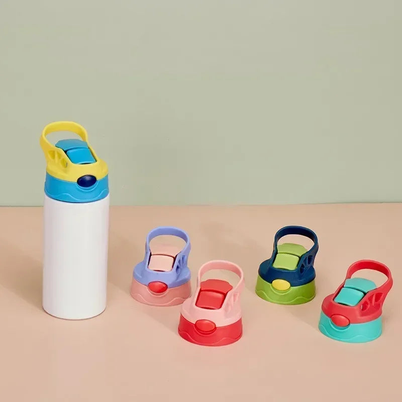 Gourde enfant en inox 350 ml à paille