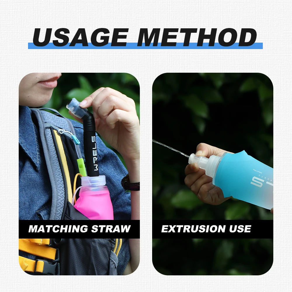 Gourde de vélo en silicone 250 ml à 500 ml