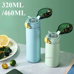 Gourde de sport en inox 320 ml à 460 ml à paille