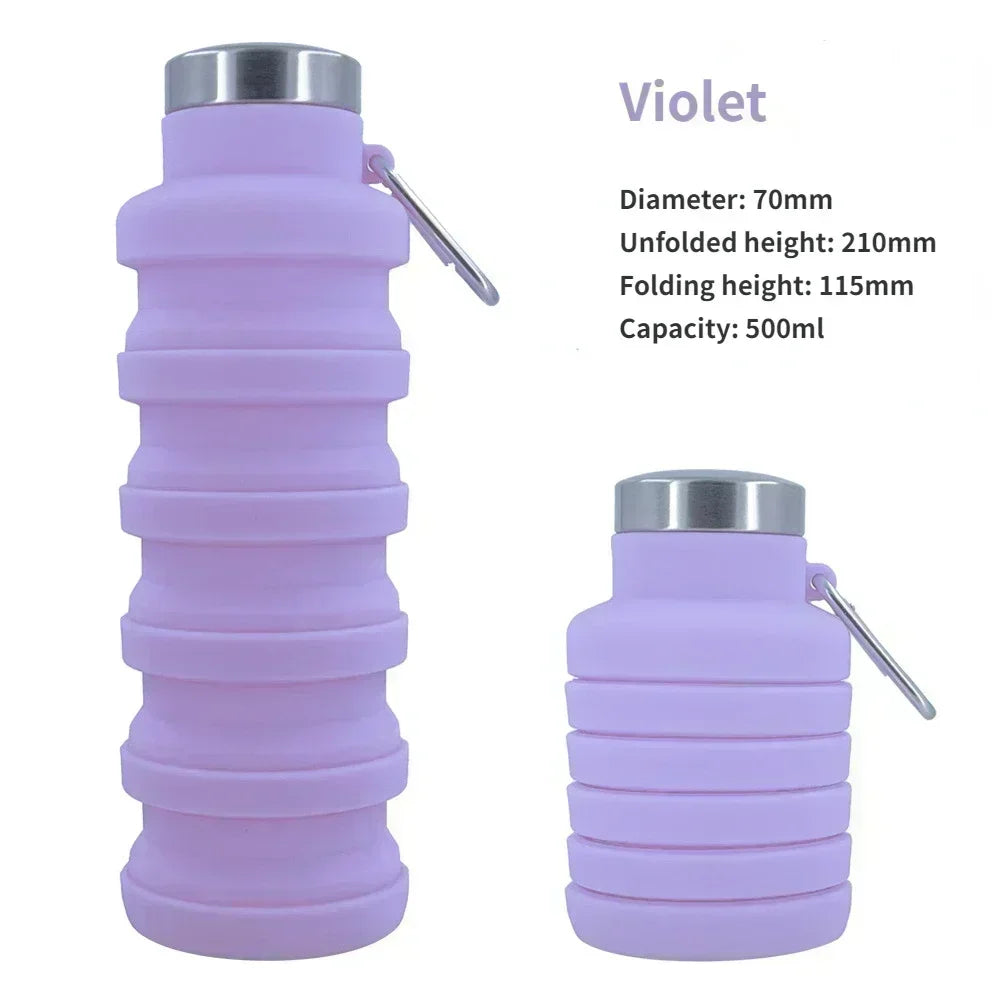 Gourde à café en silicone — Violet