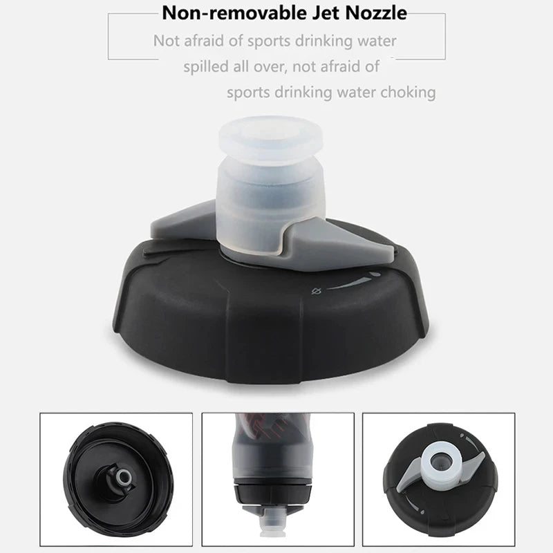Gourde de vélo en plastique sans BPA 600 ml isotherme